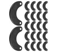 POPETPOP Lot de 50 Boucles Arquées Noires pour Cadres Photo Système D’Accrochage Robuste en Fer Fixations Universelles pour Plaques Arrière Accessoires Pratiques pour Encadrement Mural