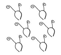 POPETPOP Lot de 6 Bandeaux Coiffure Tentacules de Fourmi Noirs Taille Unique Cosplay Fête Déguisement Halloween Accessoires Cheveux Femmes et Garçon et Filles