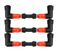 POPETPOP Lot de 6 Capuchons de Bougies D’Allumage Lumineux pour Moto Hors-Piste Quad et Scooter Capuchon D’Allumage Haute Performance Voyant Clignotant Intégré Compatible Motos ATV