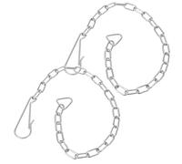 POPETPOP Lot de 6 Chaînettes Universelles en Acier Inoxydable pour Clapet de Chasse d'Eau Joint Étanche Levier de Déclenchement Robuste Chaîne de Remplacement pour Réservoir de