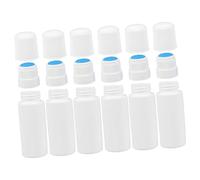 POPETPOP Lot de 6 Flacons à Embout Éponge 30 Ml Étanches en Plastique Blanc Petit pour Application Liquide Externe Bureau Voyage Cosmétiques