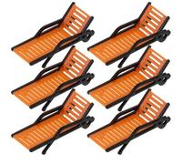 POPETPOP Lot de 6 Mini Chaises Longues Pliantes en Plastique à L’Échelle 1/75, Chaise de Plage Miniature Compacte pour Décoration de Maison de Poupée et Jeu Éducatif, Mobilier Miniature