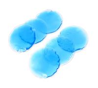 POPETPOP Lot de 6 Patchs Oculaires en Gel Pvc Réutilisables, Masque Oculaire Rond Froid et Chaud, Compresse Apaisante pour Soulager Fatigue Visuelle et Gonflements des Yeux