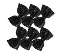 POPETPOP Lot de 6 Pinces à Cheveux Nœud Paillettes Noir, Garçon et Filles, Léger et Confortable, Tenue Forte, Accessoires Coiffure pour Petites Filles Usage Quotidien et Fêtes