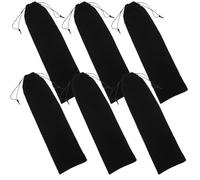 POPETPOP Lot de 6 Pochettes de Rangement pour Fer à Friser 12 X 44 CM en Tissu Doux Paquet D’Organisateur D’Accessoires de Coiffure Étui de Voyage Pratique pour Outils Capillaires