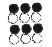 POPETPOP Lot De 6 Poteaux À Gratter De Rechange pour Chat Nid pour Chat Clochette pour on Boule À Gratter pour De Dentition pour on Peluche Noire