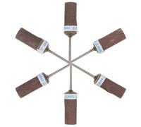 POPETPOP Lot de 6 set de Bâtonnets de Ponçage Flexibles Tige de 235 MM Papier de Verre Grain 180 à 1000 Kit pour Perceuse Ponceuse à Tambour pour Polissage Précis sur Métal Plastique