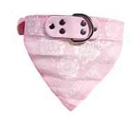 POPETPOP Lot de 8 Bandanas Triangulaires Réglables pour Chien Foulards Colorés en Cuir PU pour Animaux de Compagnie Colliers Fantaisie Confortables pour Chiens et Chiots