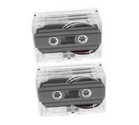 POPETPOP Lot de 8 Cassettes Audio Vierges Enregistrables 60 Cassette Magnétique Transparente Standard Polyvalente pour Enregistrement Musical Vocal et Pédagogique Compatible