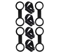 POPETPOP Lot de 8 Clips de Fixation pour Sangle de Masque de Plongée Accessoire en Silicone Noir Maintien Sécurisé pour Tuba de Plongée sous-Marine Outil Léger et Souple Compatible