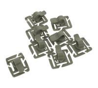 POPETPOP Lot de 8 Clips Rotatifs pour Tuyau de Poche à Eau 360° en Plastique Léger Militaire Vert Collier de Serrage Sûr pour Paquet à Dos de Randonnée Accessoires D’Hydratation Camping