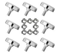 POPETPOP Lot de 8 Niveleurs de Pieds Réglables pour Meubles en Métal et Plastique Prévention de l'usure et Répartition Uniforme du Poids pour Tables et Armoires Maison Couleur Aléatoire