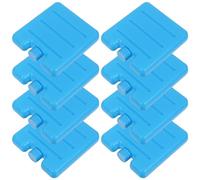 POPETPOP Lot de 8 Packs de Glace Réutilisables 100ml pour Glacière et Refroidisseur Air Portable, Blocs Réfrigérants en Plastique Bleu pour Camping et Fête Estivale