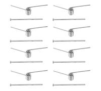 POPETPOP Lot de 8 Ressorts de Pince à Cheveux en Acier Inoxydable, Clip Métallique à Ressort en V, Pièces de Rechange Universelles pour Griffes à Cheveux Moyennes, Accessoires Coiffure