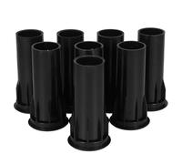POPETPOP Lot de 8 Tubes d'Évent en Plastique Noir pour Caisson de Basses Ouverture 35 MM Longueur 80 MM Tube de Sortie pour Haut-Parleur Bass Reflex Accessoires Audio Home Cinéma