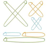 POPETPOP Lot de 9 Porte-Mailles en Aluminium Coloré Épingles à Tricoter Légères et Résistantes Marqueurs de Maille pour Tricot et Crochet Accessoire Pratique pour Couleur Aléatoire