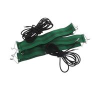 POPETPOP Lot de 9 Sangles de Réparation Élastiques Vertes et Noires pour Chaise Longue de Jardin, Bande Renforcée Anti-Fissure, Compatible Mobilier Extérieur, Rechange pour Chaise Pliante