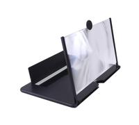 POPETPOP Loupe Écran Téléphone Portable Amplificateur Vidéo Noir Support Stable Grossissant pour Films et Lecture Confortable