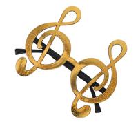 POPETPOP Lunettes Amusantes de Note de Musique en ABS Accessoire Photo Léger pour Fête Musicale Soirée Costumée et Photomaton Présent Original pour Événement Rave et Festival