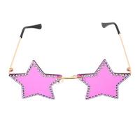 POPETPOP Lunettes De Soleil Lunettes De Soleil À Paillettes Étoile Sans Monture En Forme D'Étoile À Cinq Branches