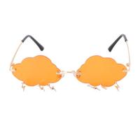 POPETPOP Lunettes de Soleil Polarisées sans Monture Nuage pour Femmes Protection Uv400 Léger Accessoire pour Festivals et Sorties Entre Amis