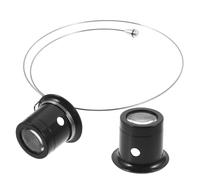 POPETPOP Lunettes Loupe Oculaire 5X Et 10x en Verre Loupe De Bijoutier Réglable pour Réparation De Montres Outil Professionnel Industriel Confort Port Prolongé