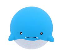 POPETPOP Mâcher en Latex pour Chiens Petits et Moyens - Interactif Couineur Motif Baleine Bleu - Sonore pour Chiots Stimulant Mental et Jeu Extérieur - Jouets pour Chiens Qui Couinent