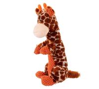 POPETPOP Mâcher pour Chien et Chiot en Peluche Girafe Qui Couine, Interactif pour Chiens de Petite et Moyenne Taille, Stimulation Mentale et Nettoyage des Dents, Divertissement Anti-Ennui