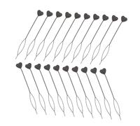 POPETPOP Machine à Perles De Cœur 20 Pièces Plastique Noir Outil De Tressage Chargeur Rapide Perles à Tresser Accessoire Coiffure Pour Queue De Cheval Et Tresses