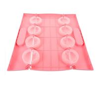 POPETPOP Machine à Raviolis Manuel 8 Empreintes en Plastique Rose Presse à Pâte Réutilisable Cuisine Domestique Outil Portable pour Fabriquer Raviolis Wontons et Pâtisseries Nettoyage