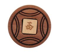 POPETPOP Mahjong Dés Bois Massif Portable Accessoire de Jeu de Société Décoratif pour Fêtes et Réunions Familiales Dés de Mahjong et Pratique