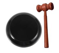 POPETPOP Maillet de Juge en Bois pour Garçon et Filles avec Bloc Sonore | Accessoire de Cour Réaliste, Base Robuste, Jeu de Rôle pour Garçon et Filles, Design Élégant et Attrayant