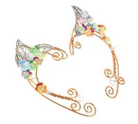 POPETPOP Manchette Oreille à Fleurs Pour Femmes Sans Perçage Bijoux Fleuris Oreille Vintage Cosplay Fête
