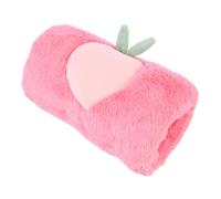 POPETPOP Manchon Chauffe-Mains en Fausse Fourrure Motif Pêche Peluche Douce 30X18 CM Chauffe-Bras Hiver pour Femmes et Filles Accessoire Cosy pour Bureau Maison et Voiture