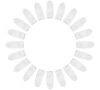 POPETPOP Manchon Protecteur de Doigts en Latex Blanc Jetable, Anti-statique, Extensible et Flexible, pour Manucure et Peinture, Lot de 550 Pièces