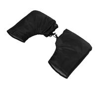 POPETPOP Manchons de Guidon Moto Universels Lot de 2 Moufles D’Hiver Épais et Coupe-Vent Imperméables et Isolants Doublure en Peluche pour Protection Thermique en Moto Scooter et Quad