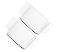 POPETPOP Mangeoire à Oiseaux Semi-Circulaire en Plastique Épais, Récipient Transparent pour Alimentation, Accessoire pour Cage à Oiseaux, Stockage Pratique de Nourriture