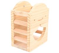 POPETPOP Mangeoire en Bois pour Lapins, Mangeoire à Foin, Garde Les Aliments Propres et Frais, Alimentation Lente, pour Lapins et Chinchillas, Accessoire pour Cage