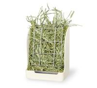 POPETPOP Mangeoire Galvanisé avec Ressort Support à Foin pour Lapins Et Chinchillas Accessoires Pratiques pour Petits Animaux Blancs