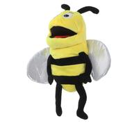 POPETPOP Marionnette Main Peluche Abeille Douce Interactive pour Jeux Imagination et Communication Parent-garçon Fille Éducatif pour École et Maison