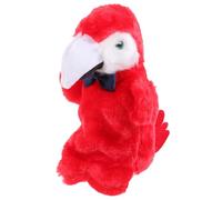 POPETPOP Marionnette Main Perroquet Adorable Peluche Interactive pour Garçon Fille Apprentissage Théâtre et Jeu de Rôle