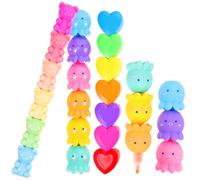 POPETPOP Marqueurs Fluorescents Multicolores 25 Pièces en Plastique Portables, Résistants et Légers, Lecture Dessin Forme Adorable pour Garçon et Filles et Adolescents