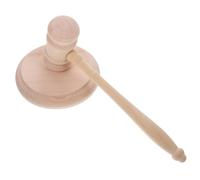 POPETPOP Marteau de Juge Bois Massif avec Bloc Sonore Marteau Daudience et Pratique pour Aux Enchères et Tribunaux pour Juges et Procureurs