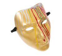 POPETPOP Masque De Mascarade Vénitien Pour Homme, Intégral, Idéal Pour Halloween, Mardi Gras Et Bals D'opéra, Design Antique, Déguisement Pour Adultes, Doré