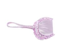 POPETPOP Masque de Sommeil Soie Synthétique pour Femme et Homme Bandeau pour Yeux avec Bordure Dentelle pour Voyages et Nuits