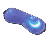 POPETPOP Masque Yeux Pour Dormir En Soie Véritable Imprimée Rempli De Fibres Lestées, Taille Unique, Masque Réglable Thérapie Par Compression Et Refroidissement, Adapté Maison Voyages