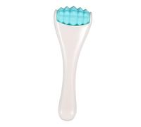 POPETPOP Masseur de pour Yeux Appareil de Soin Éclaircissant Visage avec Silicone Bleu Dispositif de Beauté Portable pour Meilleur Absorption de Crème Contour des Yeux