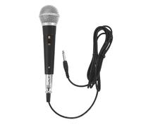 POPETPOP Microphone Dynamique Filaire Noir avec Câble, Micro Vocal Portable en Plastique et Métal, pour Karaoké et Prise de Parole en Public