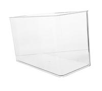 POPETPOP Mini Aquarium Plastique Transparent pour Tortues Petit Terrarium de Bureau Multifonction Habitat pour Poissons Reptiles et Bettas Décor Naturel Compact