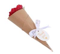POPETPOP Mini Bougie Parfumée Fleur Rouge en Cire de Soja, Élégante